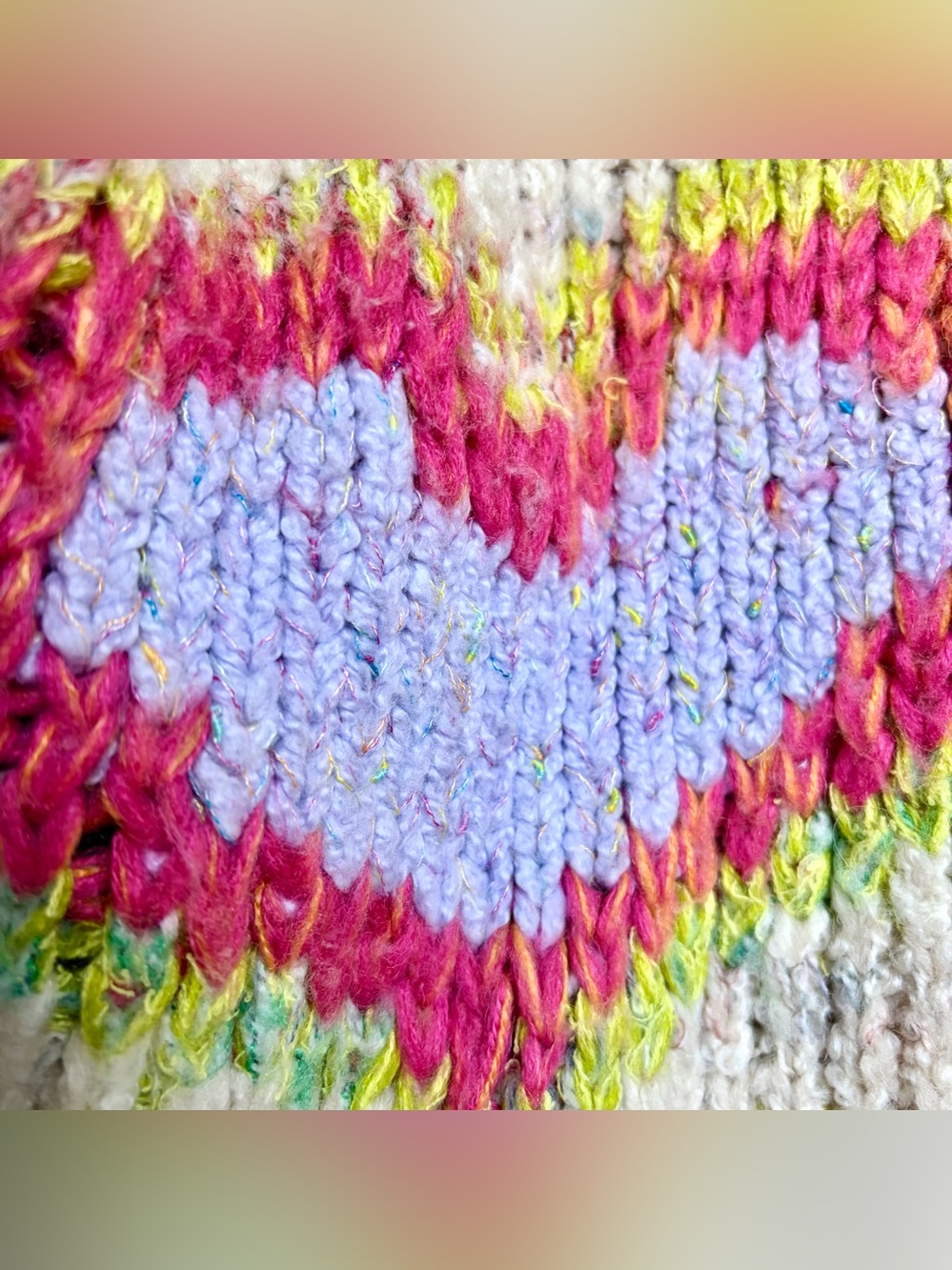 Anthropologie Daily Practice Love Me Heart Cardigan M/L Open Front Wool Blend - Picture 15 of 16